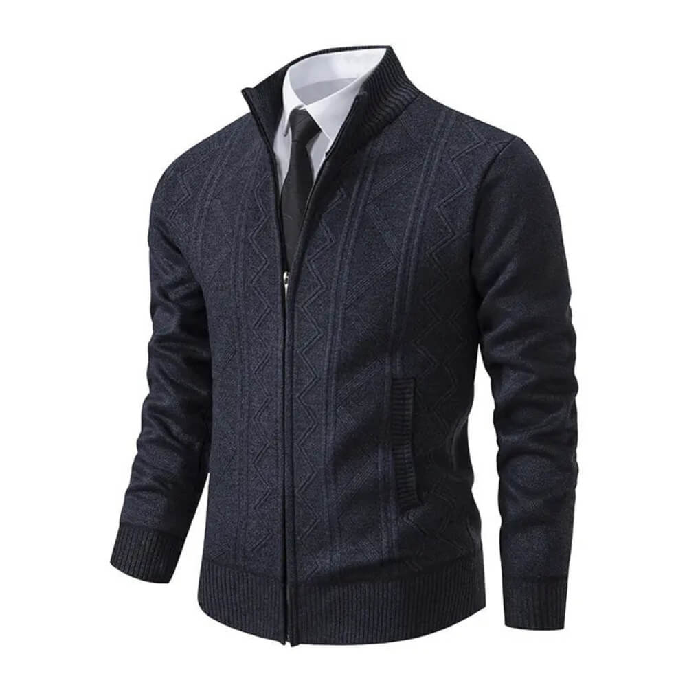 Cardigan d'affaires gris chaud