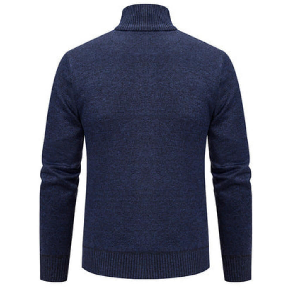 Cardigan d'affaires bleu marine chaud