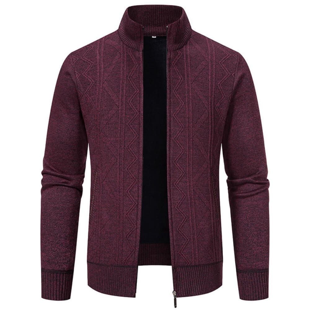 Cardigan d'affaires rouge chaud