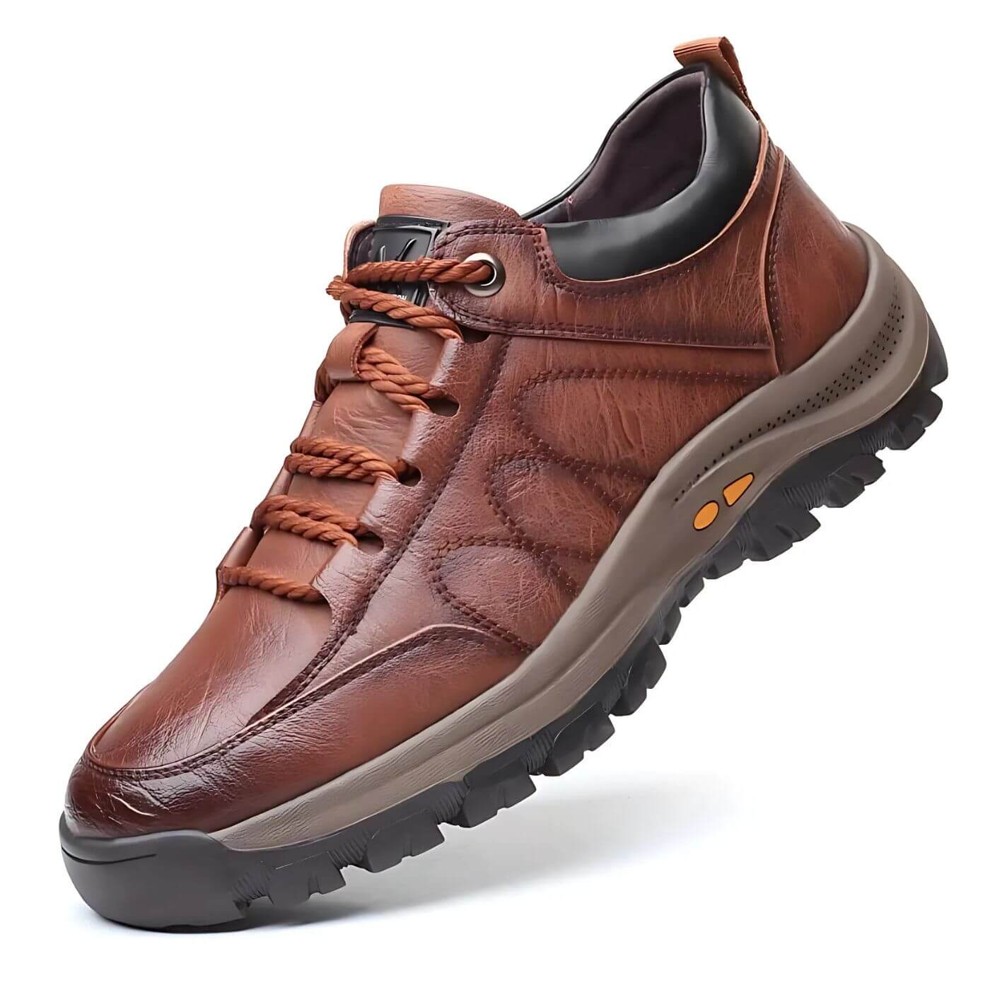 Chaussures en cuir marron Posh Paris René – ultra-légères, flexibles et idéales pour un usage quotidien.