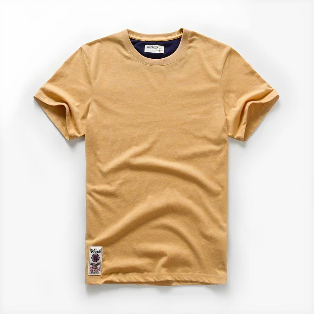 T-shirt en coton jaune