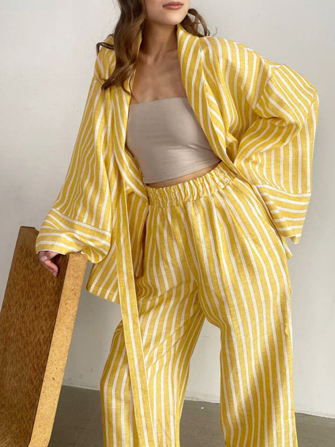 Ensemble deux pièces femme – Top et pantalon assortis du quotidien