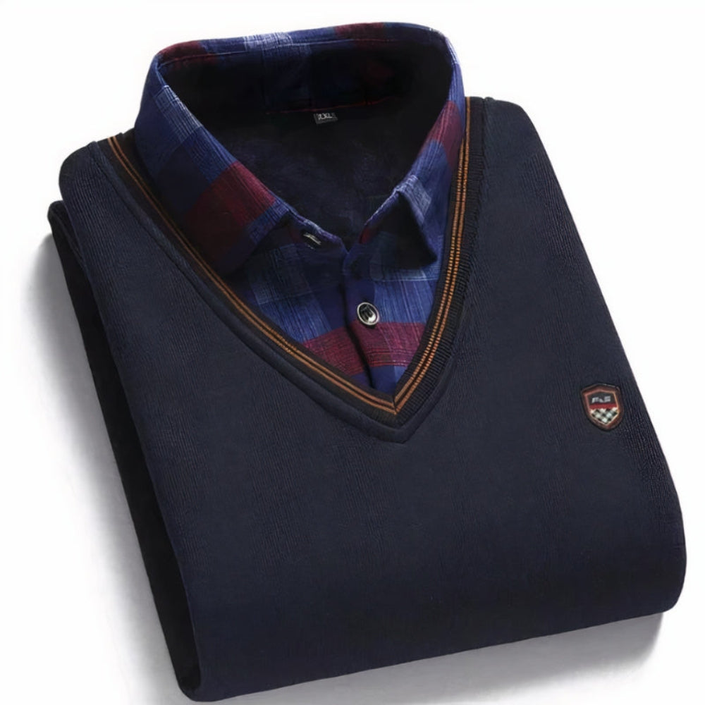 Combinaison pull-over et chemise pour hommes
