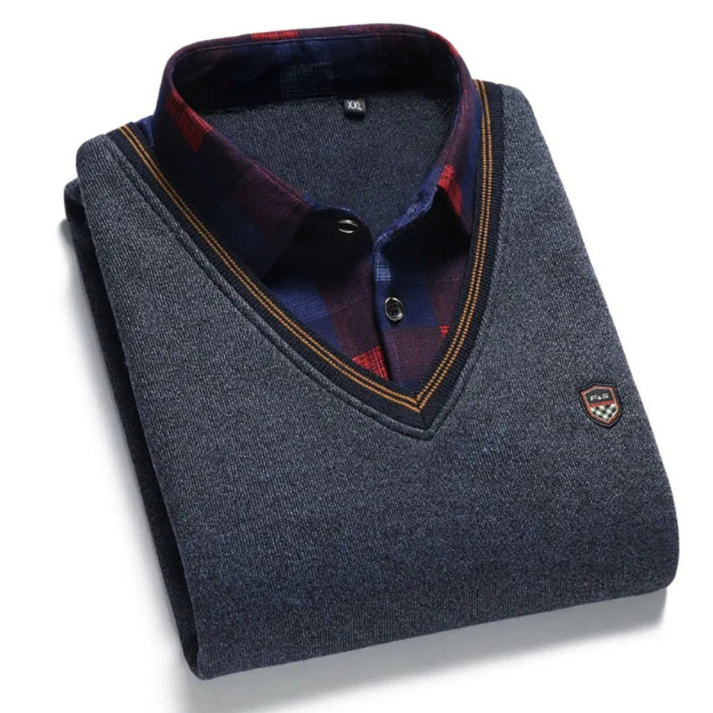 Combinaison pull-over et chemise pour hommes