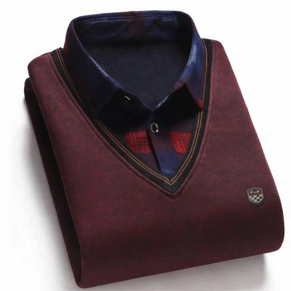 Combinaison pull-over et chemise pour hommes