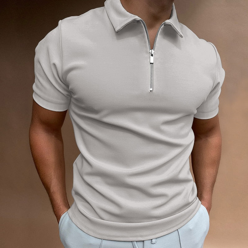Polo Homme Zippé Élégant