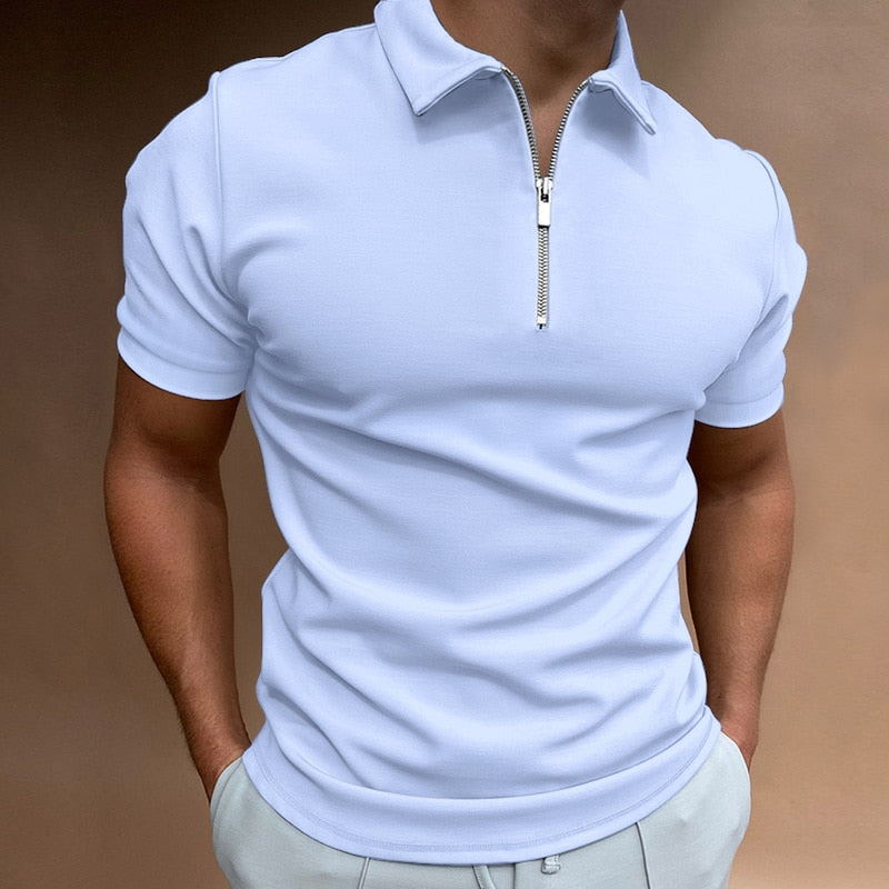 Polo Homme Zippé Élégant