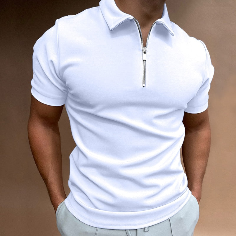 Polo Homme Zippé Élégant