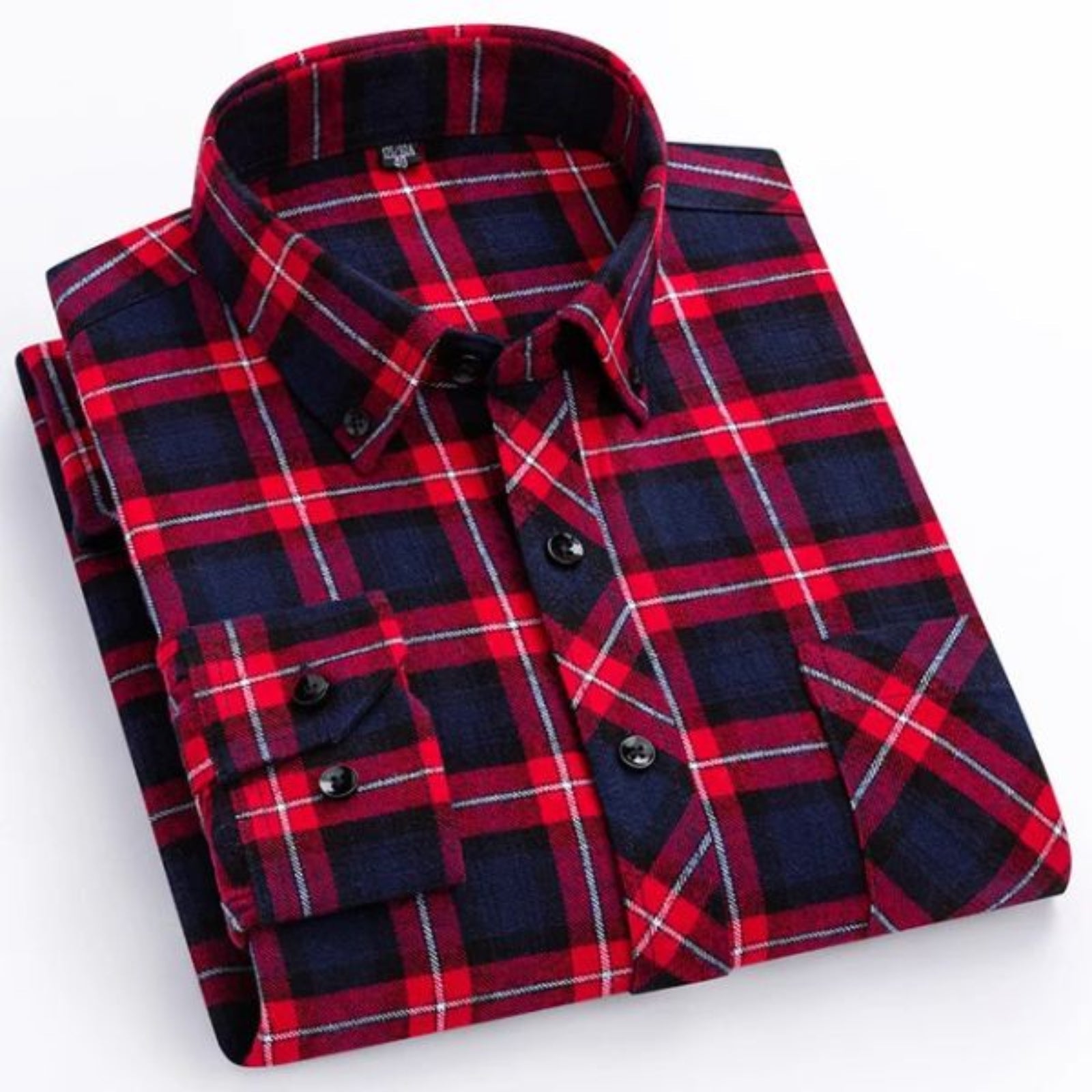Chemise à carreaux décontractée pour hommes