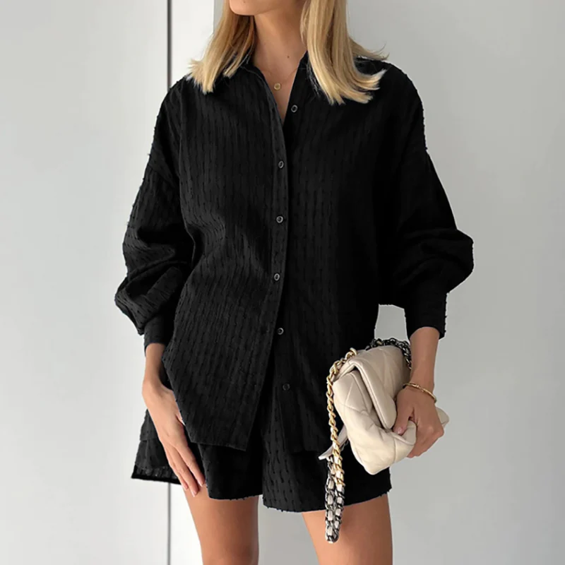 Elegantes schwarzes Set für Frauen